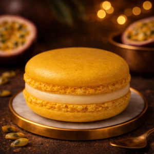 Maracuja ízű macaron