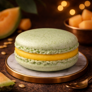 Sárgadinnye ízű macaron